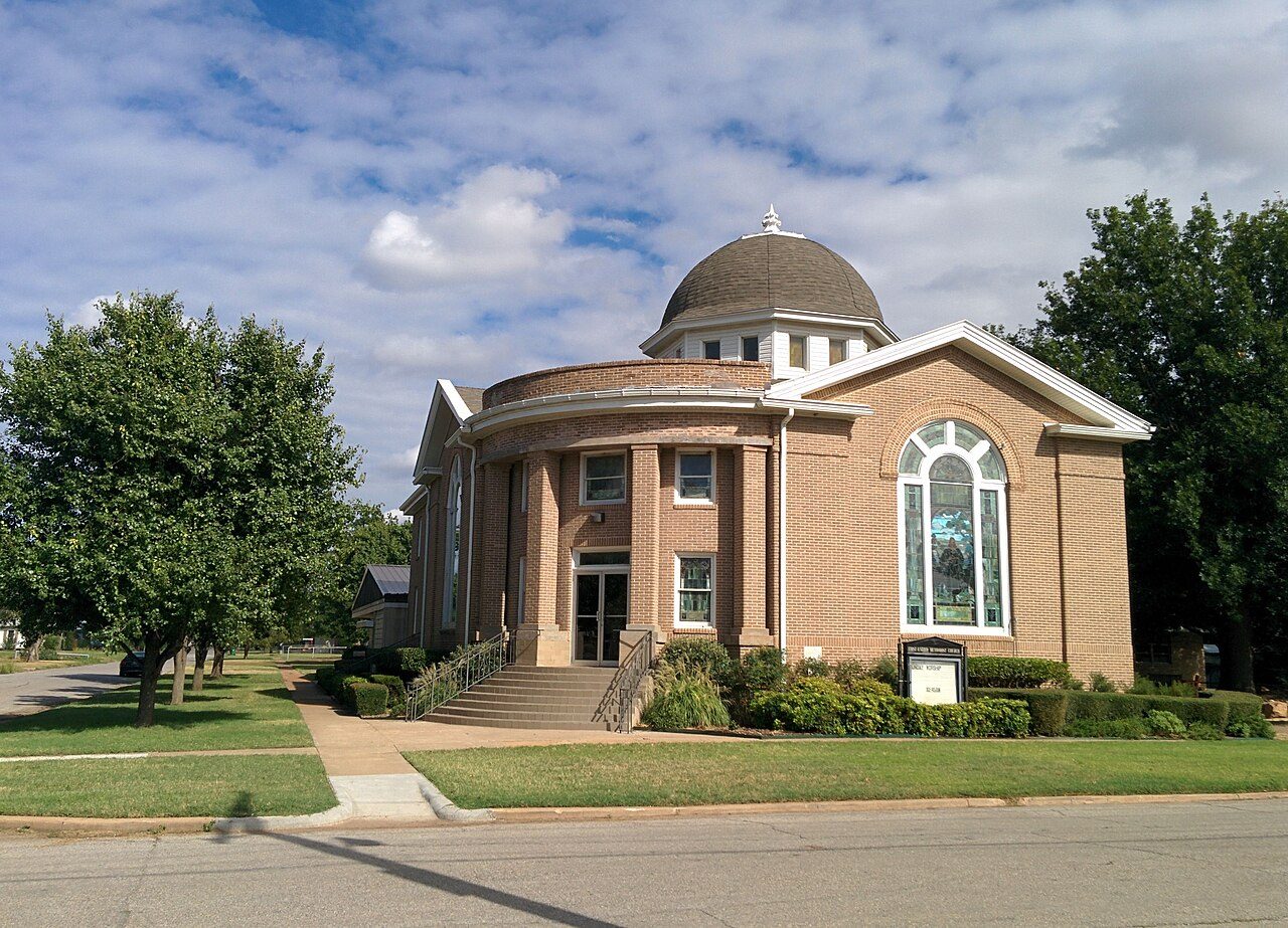 Walters, OK street scene near Lawton, where we provide hail damage roof repair